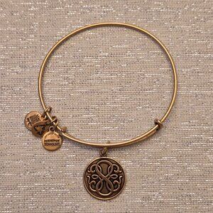 Alex and Ani Infinity Gold Tone Charm Bracelet - NWOT